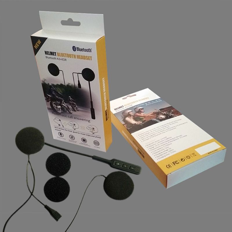 Draadloze Motor Helm Bluetooth Headset Motorhelm Oortelefoon Dual Stereo Speaker Handsfree Muziek Hoofdtelefoon Voor MP3 MP4 Pho