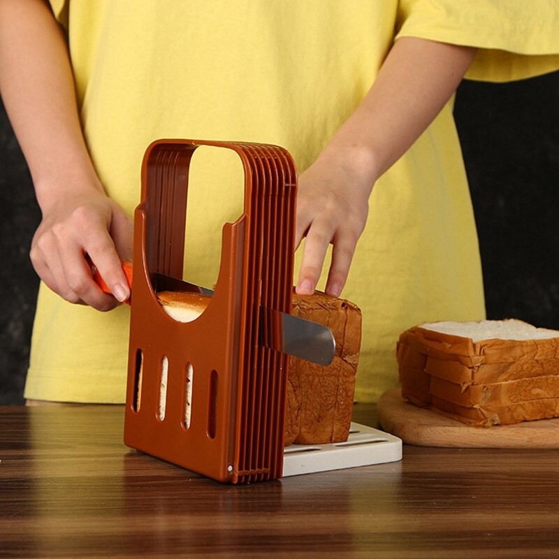 Brood Slicer Keuken Brood Toast Cutter Opvouwbare Bakken Voedsel Cutter Brood Sandwich Snijden Tool
