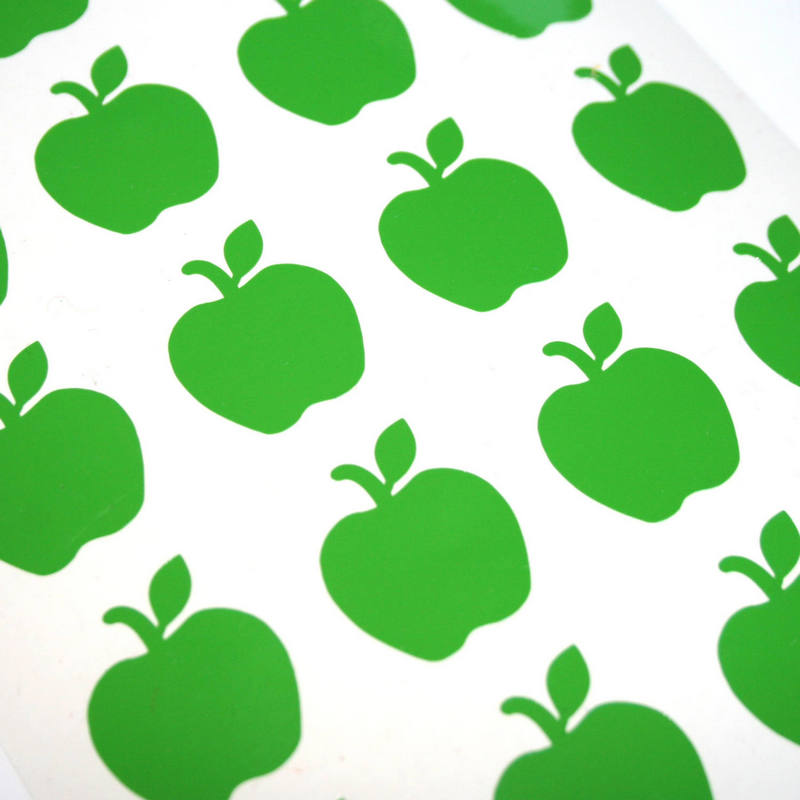 DIY 20 Apple Vinyl Art Wall Stickers for Kids Room Background Wall Decoration Car Decor Decals