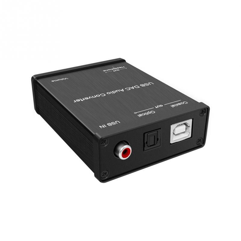 Draagbare Business Universele Kantoor Dac Decoder Ondersteuning Dolby Audio Converter Dts Optische Out Stereo Usb Digitaal Naar Analoog Studio