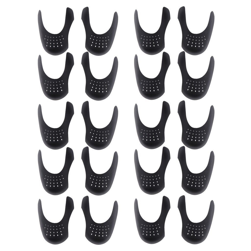 10 Pairs Protector Shoe Trees Toe Box Decreaser Inserts Anti-Shoe Box Indentation-2 Sizes to Choose: Black