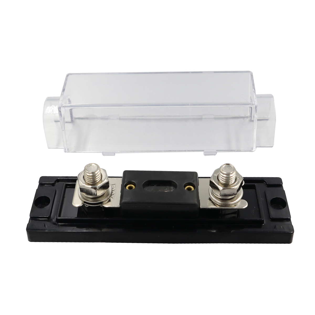 ANL Car Audio Fusível Power Fuse Holder 100A/150A/200A/250A/300A Fusível em linha 0/2/4/8 Gauge AWG Fusível aparafusado: Cinza escuro