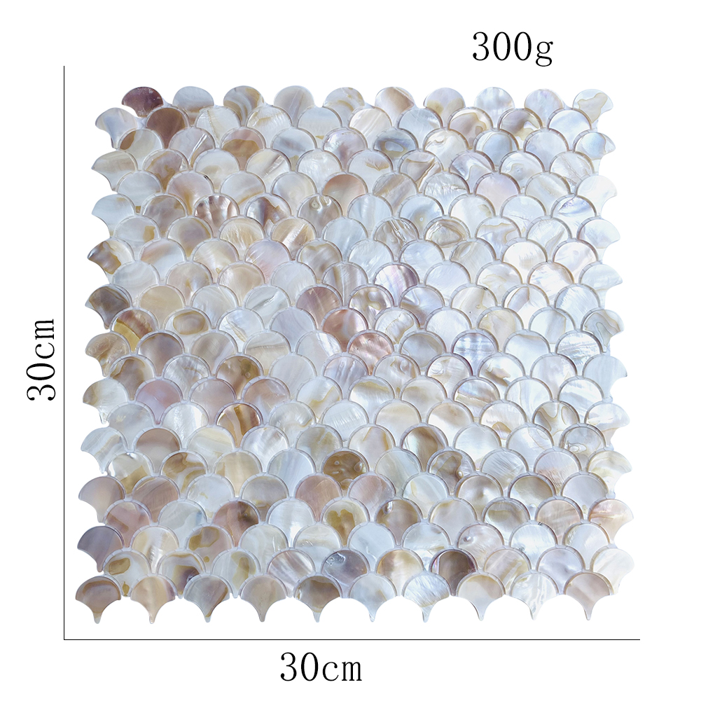 1Pc Natuurlijke Schulp Shell Mozaïek Tegel Parelmoer Muur Behang Home Decor Materialen Badkamer Keuken Achtergrond Muur Turn