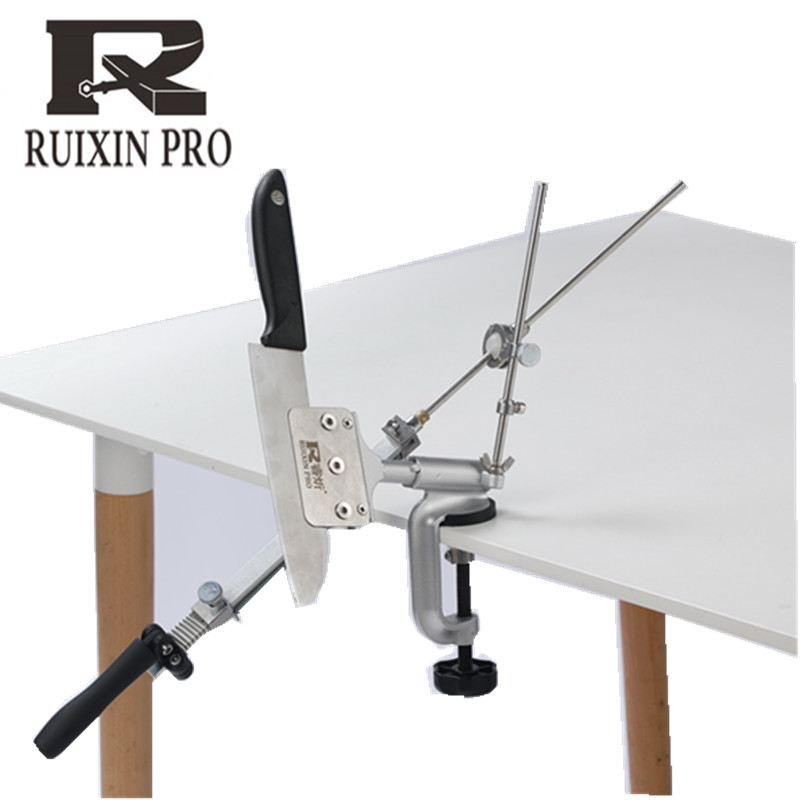 Ruixin pro-afilador de cuchillos RX008, sistema de aleación de aluminio con piedras, (piedras de diamante finas)