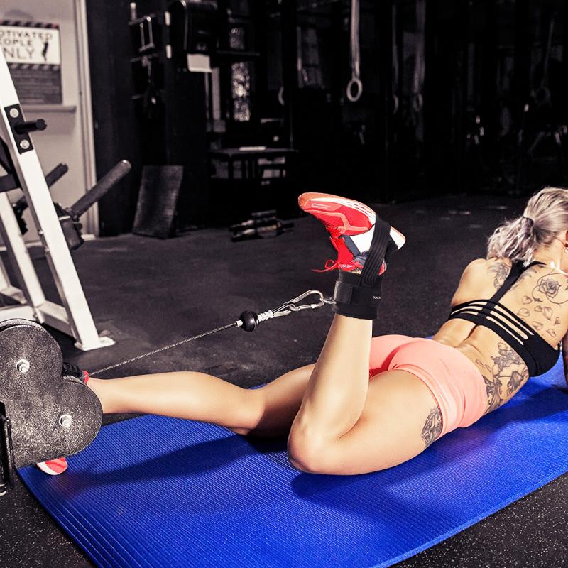 Sangles de soutien de la cheville réglables bandes de sport manchettes de cheville protecteur de cheville soutien du pied exercices d'entraînement de gymnastique 2 pièces