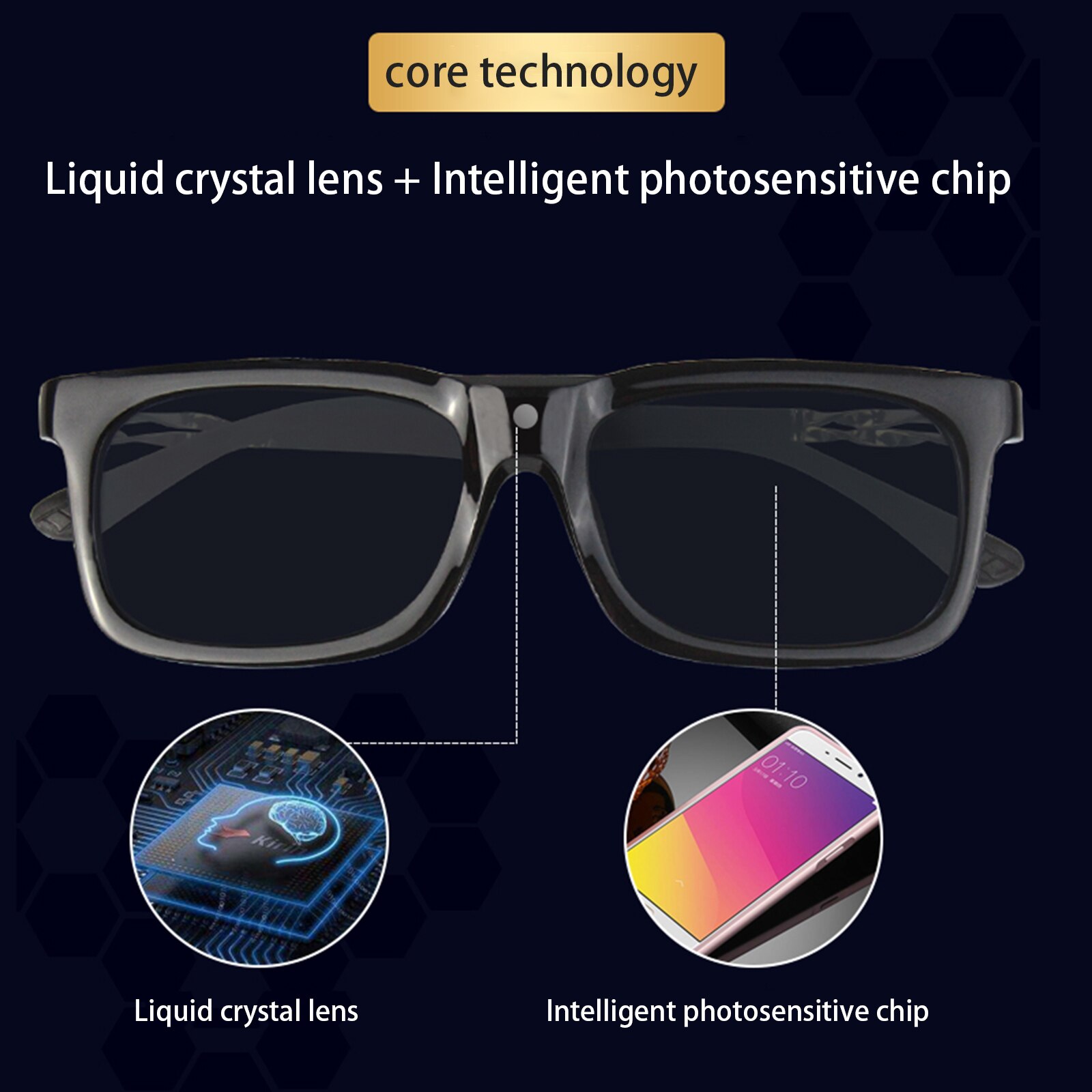 0.1 Second photochromic Polarized Sunglasses Men Discoloration Eyewear Anti Glare UV400 Sun Glasses Driving Goggles