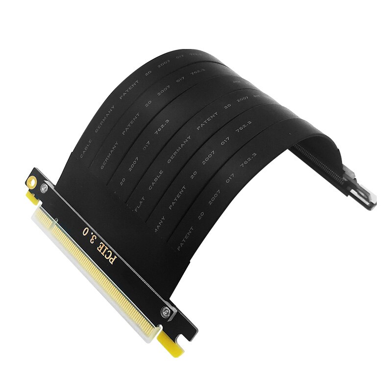Jhh graphics card extension cable PCI-E 3.0 x16 flat transfer line, high-speed shielding, PCI gen3 stability