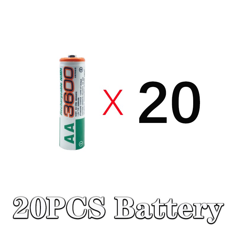 AA 1.2V Ni-MH 3600mAh Rechargeable Battery used in digital cameras, wireless mice, remote controls, toys, electronic scales, etc: YELLOW