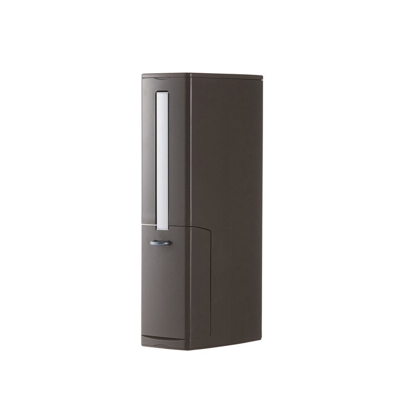 Badrum skräp hink uppsättning soptun plast med toalettborste badrum soptunna soptunnor sopor hink sopor dispenser: Kaffepapperskrin