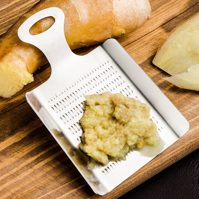 Stainless Steel Ginger Grinding Plate Vegetable Grater Tools Cool Home Gadgets Food Crusher Kitchen Supplies Accessories Things