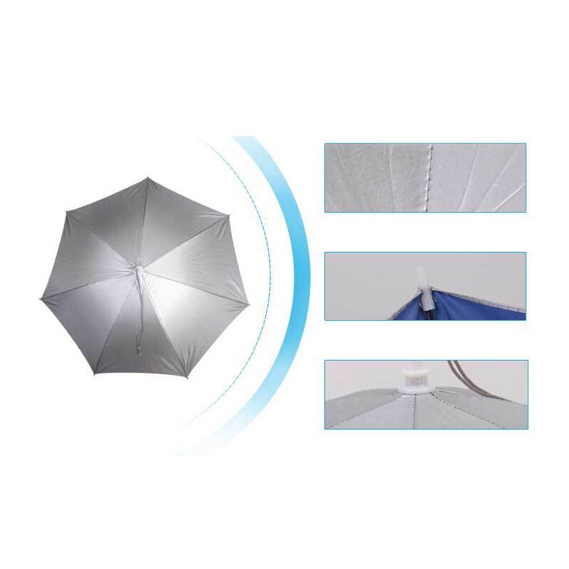 Opvouwbare Hoofddeksels Parasol Hoeden Cap Hands Free Voor Vissen Wandelen Strand Camping Outdoor Sport