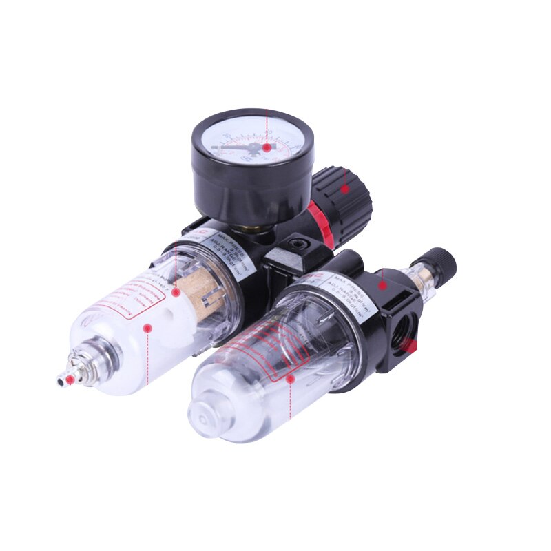 AFC-2000 Pneumatico Filtro Regolatore aria Unità di Trattamento di Interruttori di Pressione Calibro AFC2000 con Il PC di Montaggio per Compressori