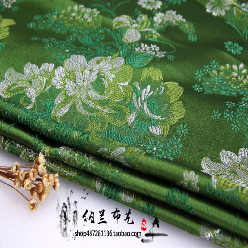 Pæon brokade stof damask jacquard amerikansk stil beklædning kostume polstring møblering tøj stof 75*50cm