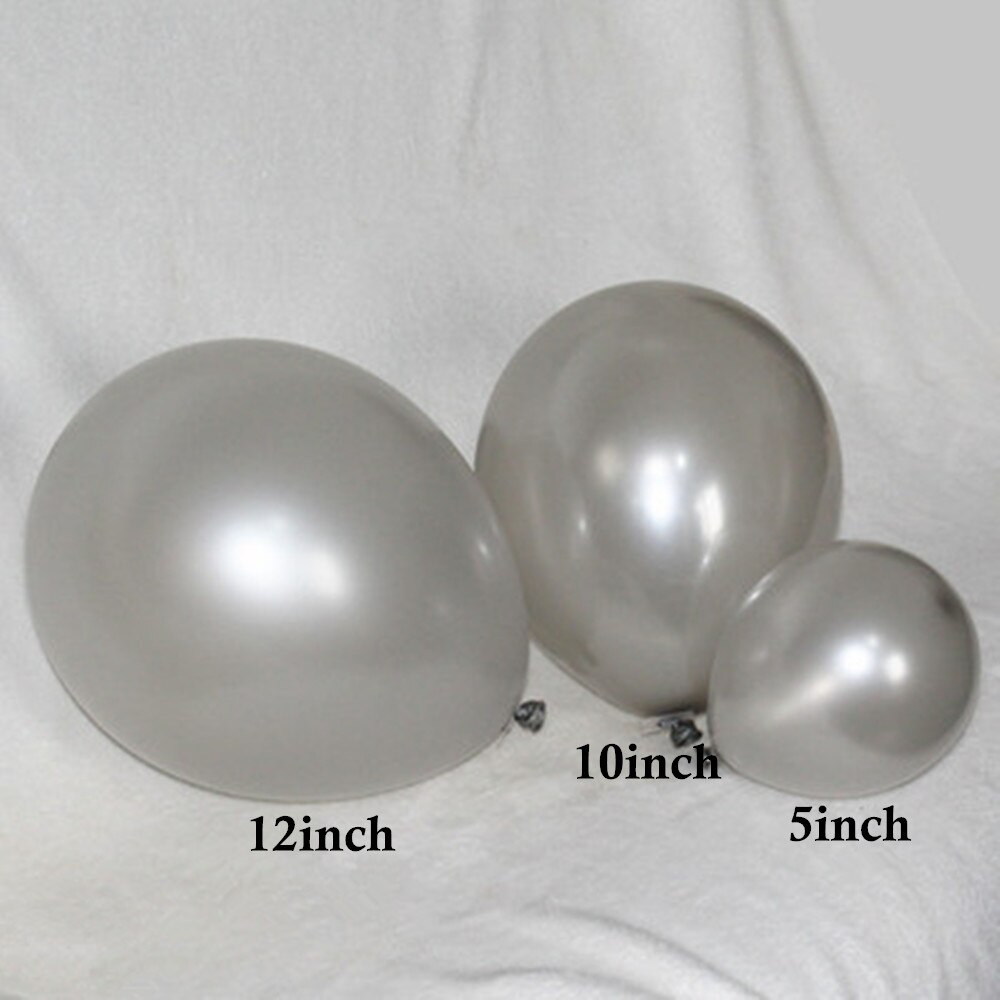 20 stk 5/10/12 tommer perle rosa guld latex ballon vin rød champagne guld latex globos bryllup fødselsdagsfest indretningsartikler: Sølv / 10 tommer