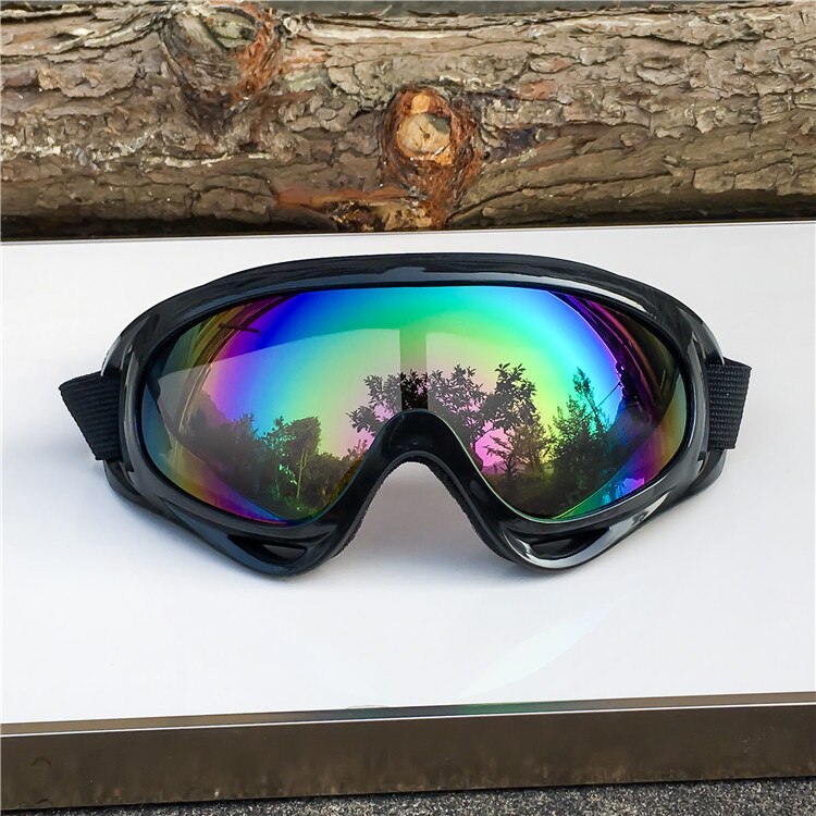 1 pz inverno antivento occhiali da sci occhiali sport all&#39;aria aperta cs occhiali occhiali da sci UV400 antipolvere Moto occhiali da ciclismo: Colorful