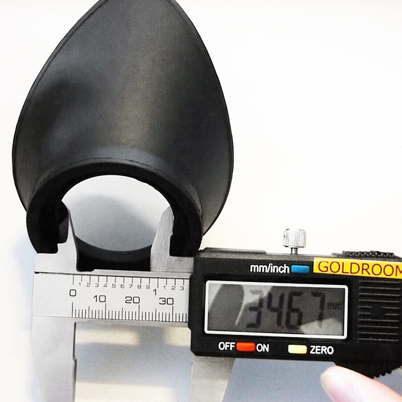 Large Size 2PCS Black Rubber Eyepiece Eye Guards for Metallurgic & Stereo & Biological Microscope and Telescope Eye Cups 34-36mm