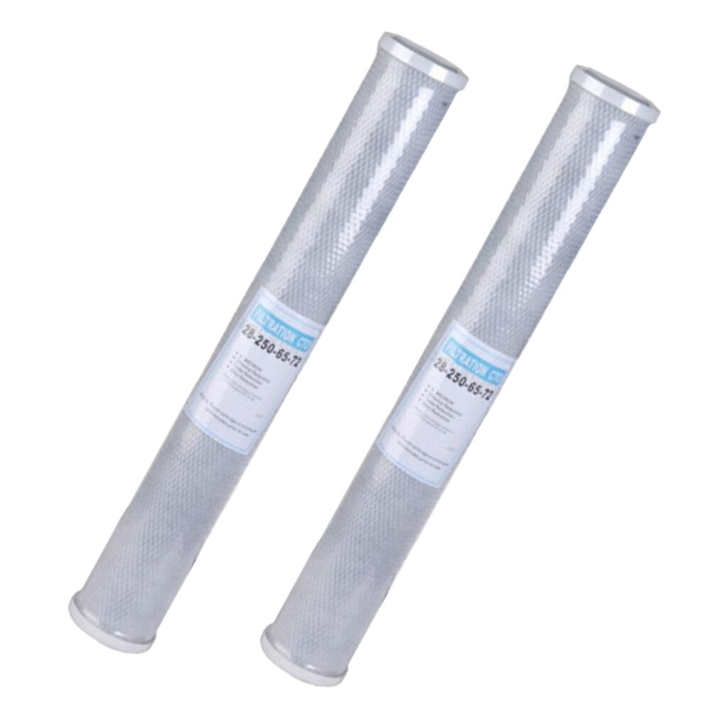 2 Pieces 20 inch Water Purifier Filter Granular Activated Carbon Filter CTO Compressed Carbon Reverse Osmosis