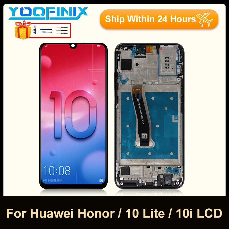 6.21 &quot;für Huawei Honor 10 Lite Anzeige Touchscreen Digitizer Ersatz Teile Für Honor 10i LCD HRY-LX2 HRY-AL00 HRY-LX1LCD