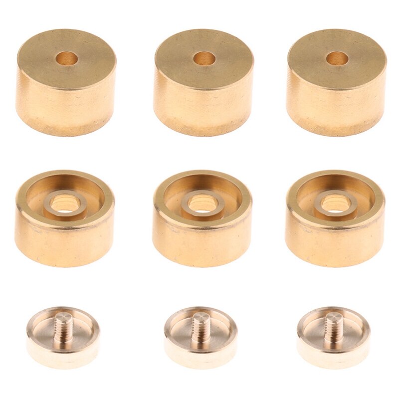 1 Juego de botones de trompeta de válvula de dedo accesorios de piezas de trompeta Accesorios para Instrumentos Musicales para trompeta-dorado: Default Title