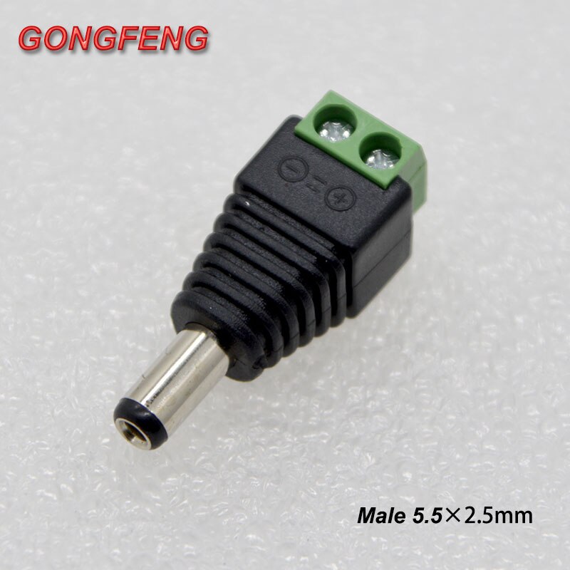 5sets DC Power Socket 5.5X2.1,5.5X2.5 mm 12V DC Power Interface Male And Female Plug Connector Special: 5pcs Male 55 25