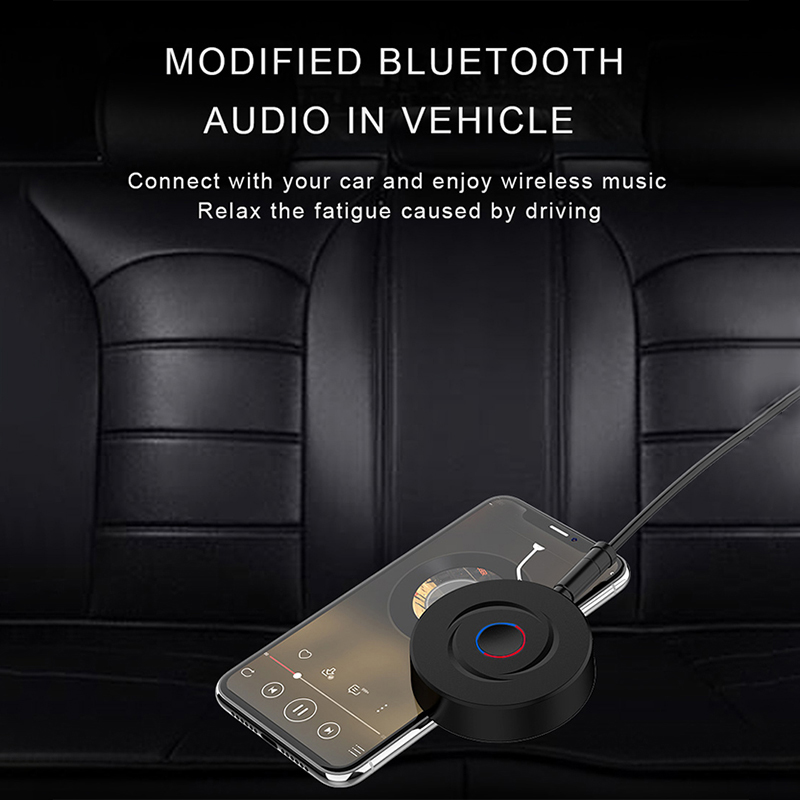 2 In 1 5.0 Bluetooth Ontvanger Zender 3.5Mm Aux Stereo Audio Ronde Draadloze Bluetooth Adapter Voor Auto Tv Pc