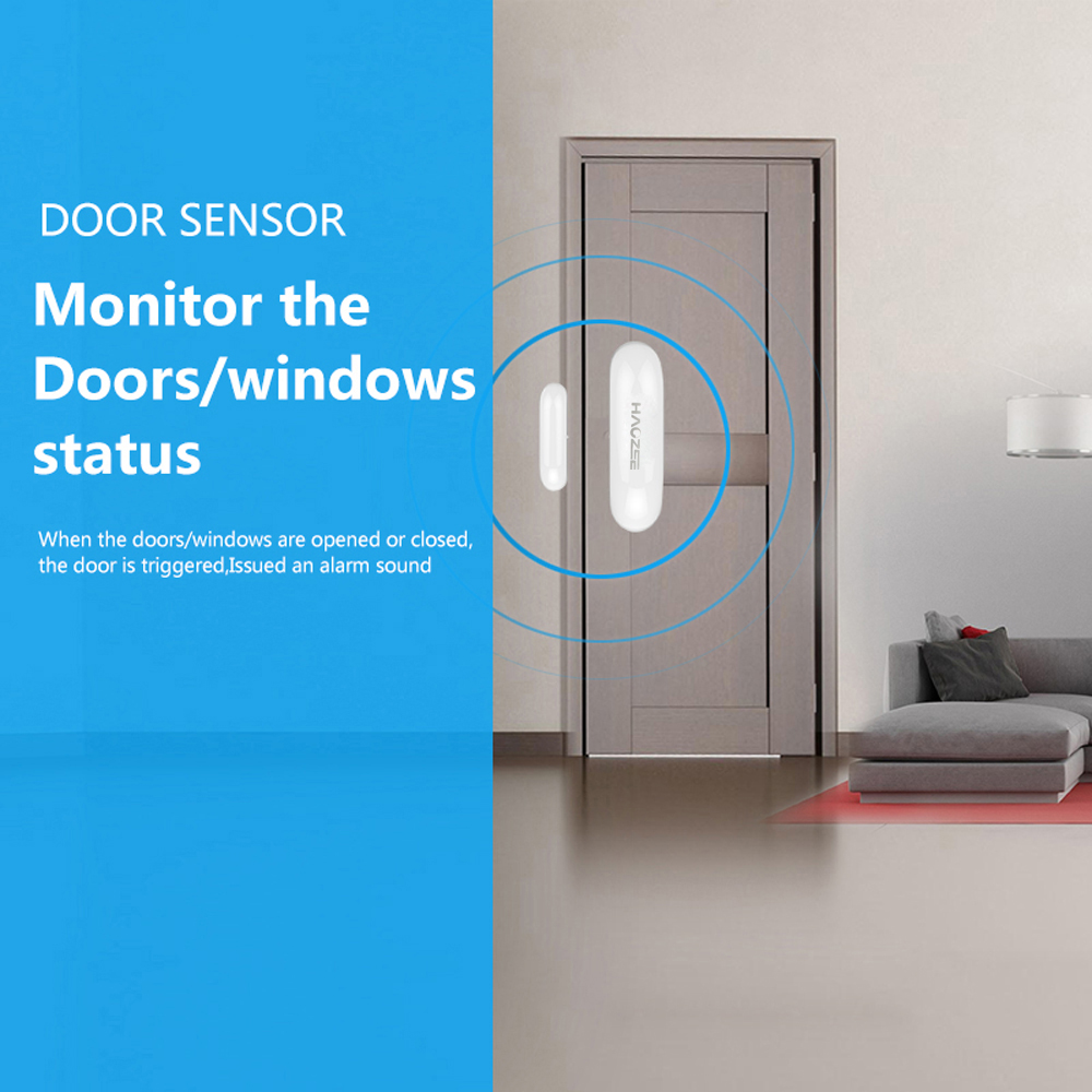 Z-wave Door Window Sensor Compatible with Z wave 300 500 series Magnet Lock Door Sensor Alarm Smart House Home Security Door