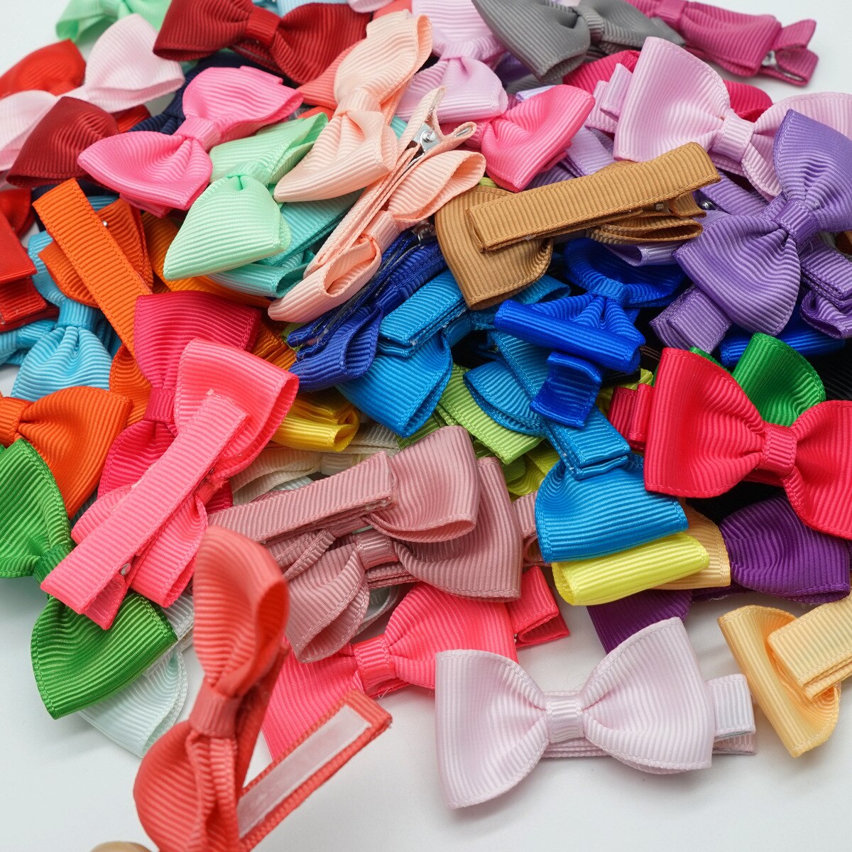 Mini Fliege Haar Clip Kleine Süße Solide Ribbow Bogen Sicherheit Haar Clips freundlicher Haarnadeln Haar Zubehör Haar Stifte für Mädchen: Ursprünglich Titel