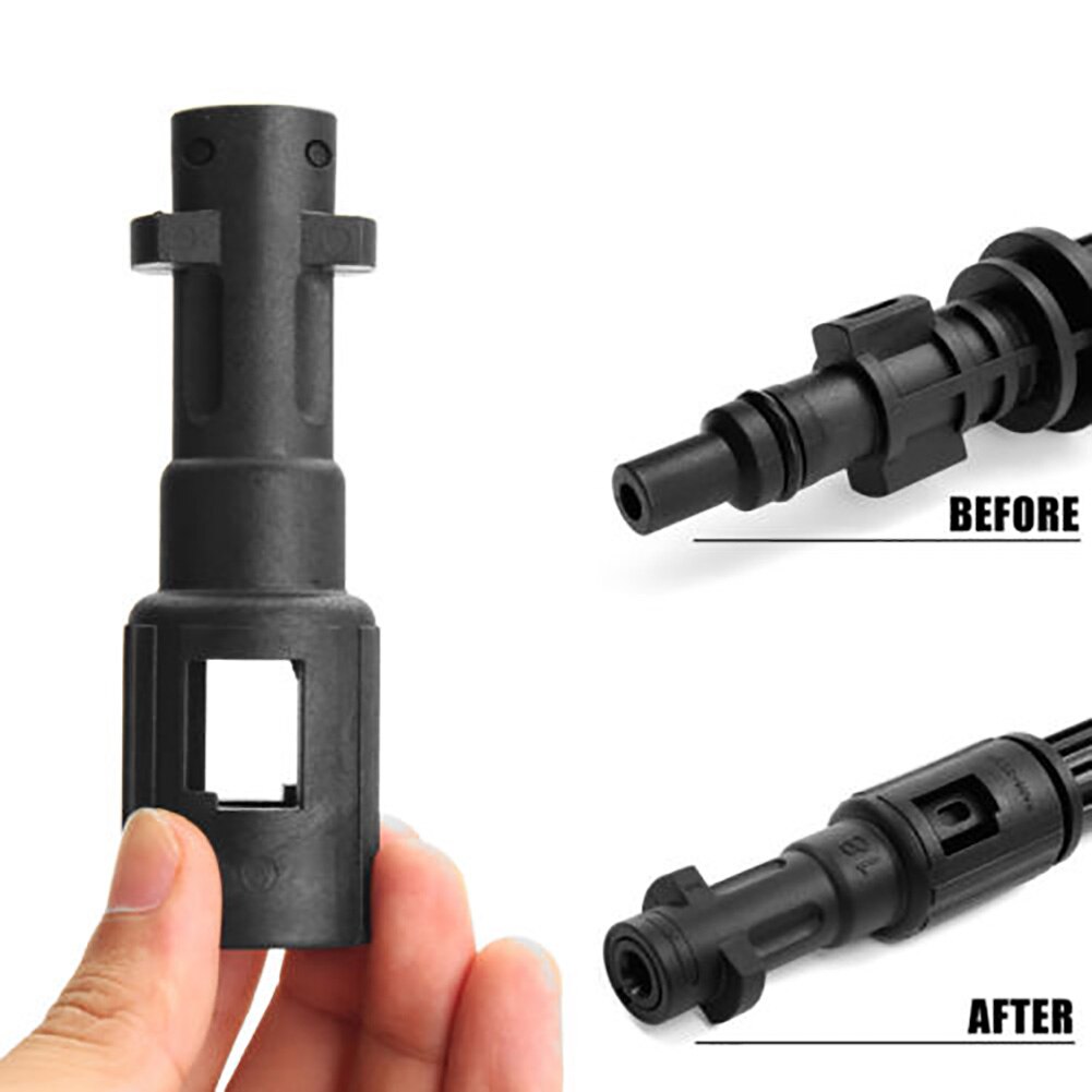 Hoge druk aansluiting duurzame auto bajonetsluiting thuis vloer schuimgenerator converter gereedschap wasmachine adapter voor karcher  k2 k7