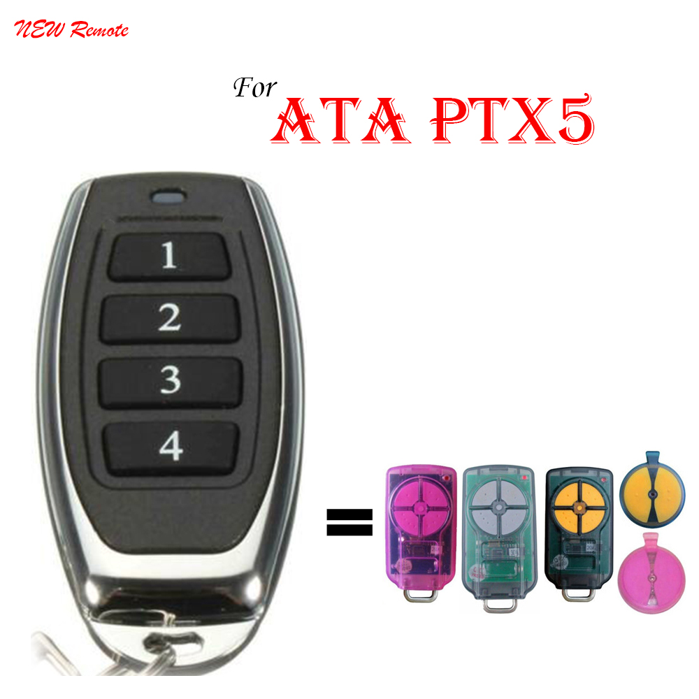 For ATA PTX5v1 TrioCode Gate Remote Control 433.92mhz ATA PTX5v2 Garage Door Opener keychain for gate