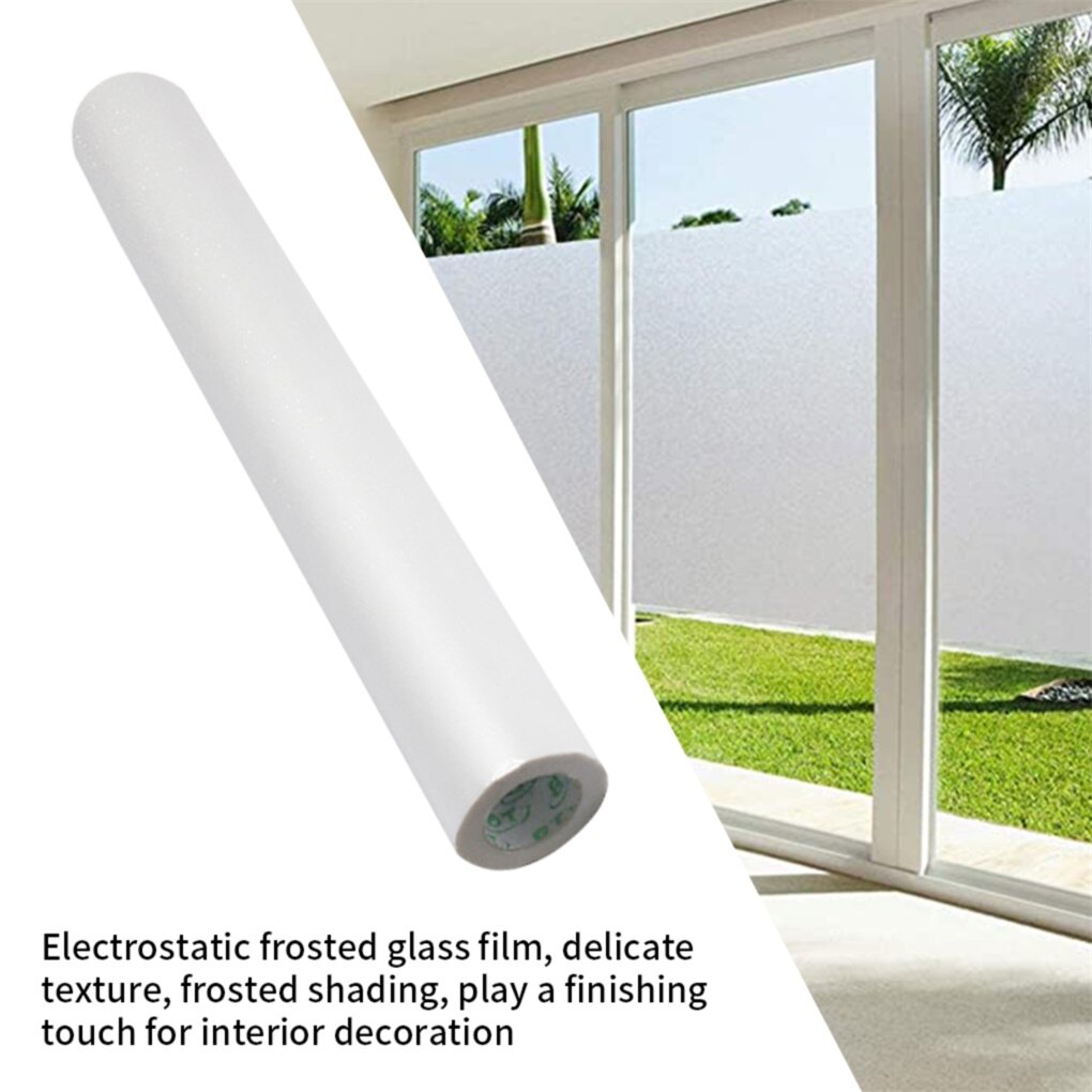 Office Matte Window Film Stained Glass Decorative Uv Window Sticker Privacy Frosted Self Adhesive Film Window Decal For Glass