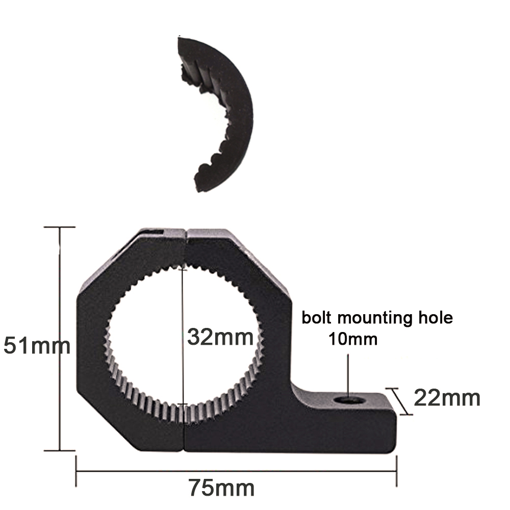 LED Fog Driving Light Spotlight Universal Mounting Bracket 4x4 Offroad ATV Car Roll Cage Tube Bull Bar Clamp Bracket 32mm/52mm