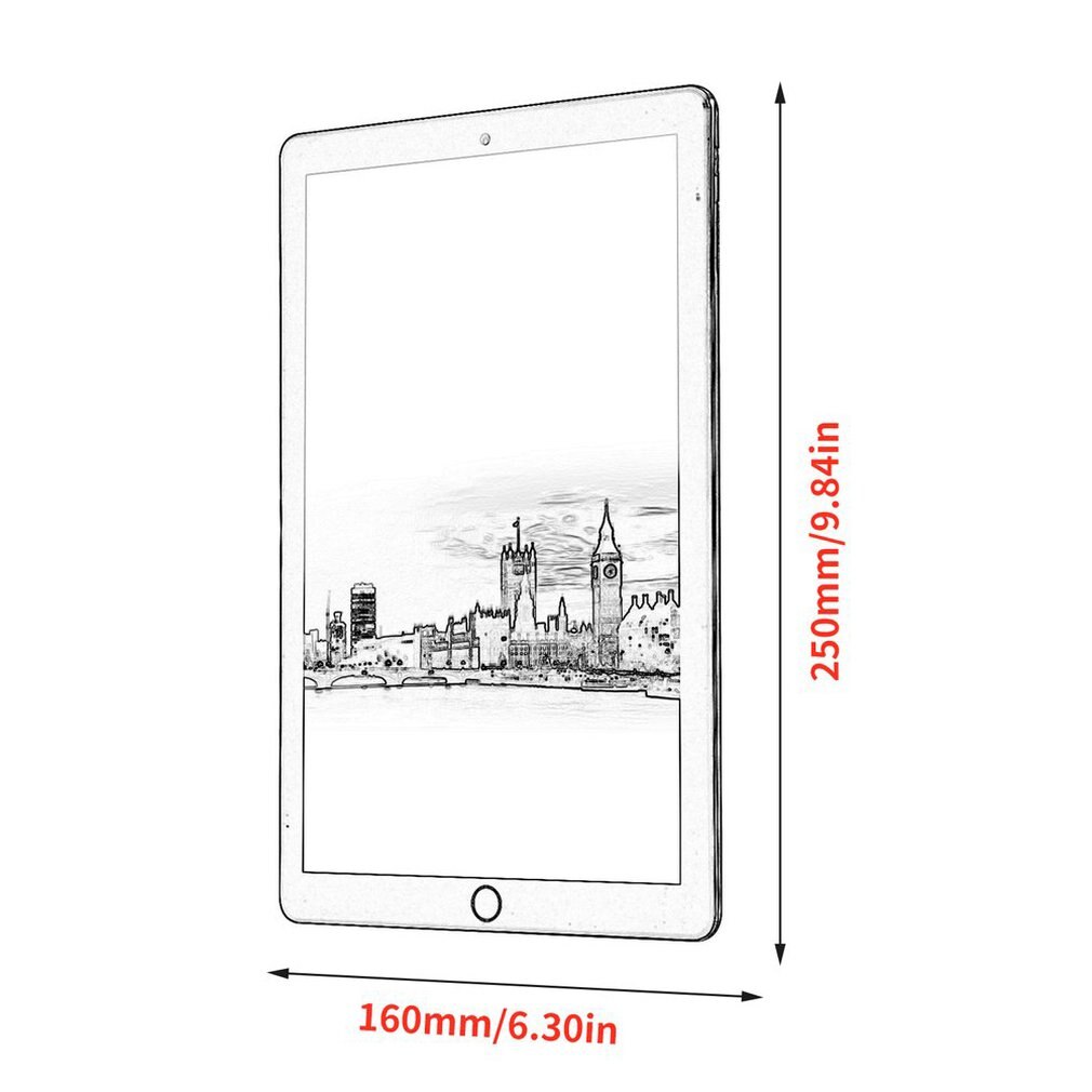 10.1 Inch Android Tablets Pc 3G Core 6Gb+64Gb Mobile Sim Card Phone Call Lcd Display Computer Tablet Pc