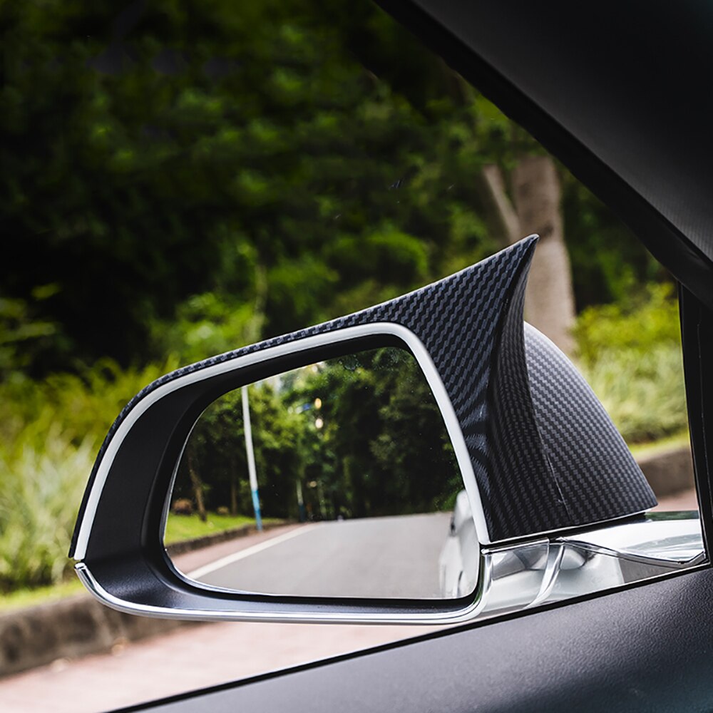 Para Tesla Model 3 cubierta de espejo retrovisor lateral de coche cubiertas de espejo retrovisor negro brillante Accesorios Para Auto