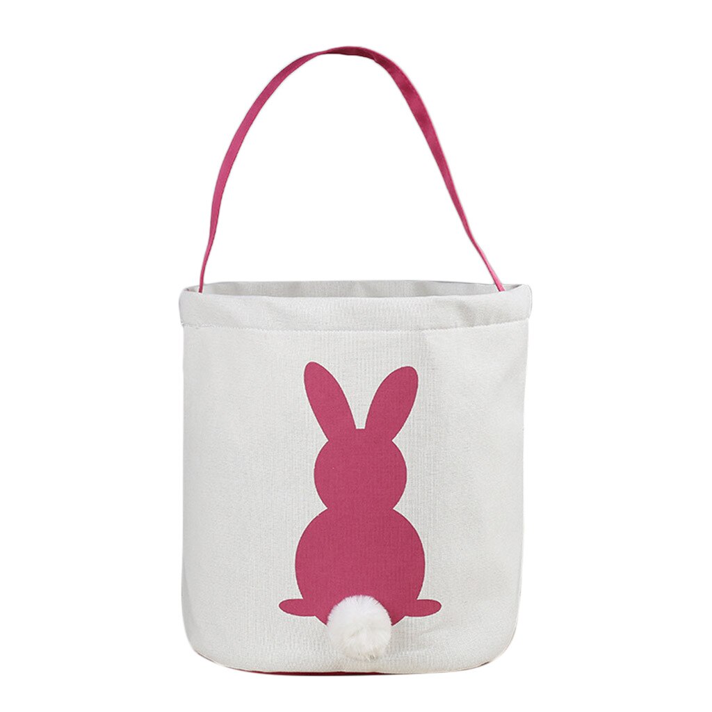 Pasen Ei Mand Konijn Bunny Gedrukt Canvas Carry Eieren Candy Bag Mar16: HOT
