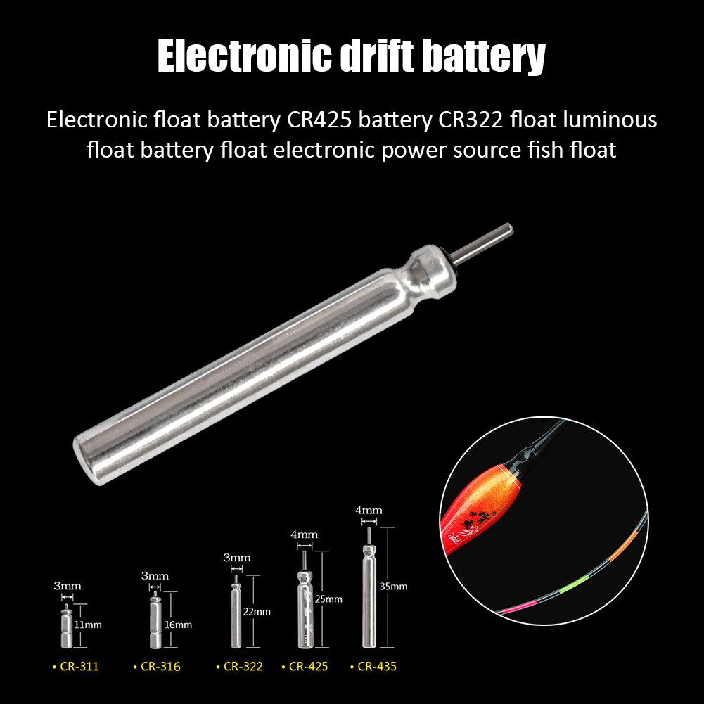 10 stücke CR311 CR322 CR425 CR435 Leucht Elektrische Batterie Angeln Schwimmt Lithium-Pin Batterie Angeln Werkzeuge Zubehör 3 Votage