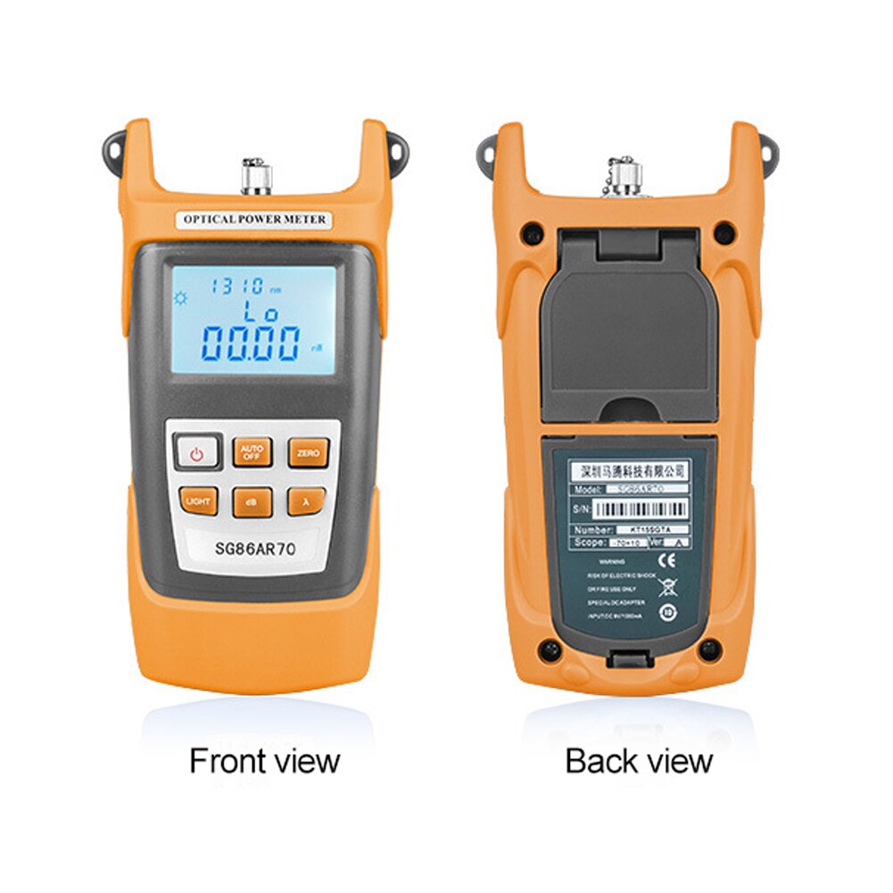 Draagbare Lcd-scherm Handheld Optische Power Meter 7 Testen W-Ave Lengte-70 ~ + 3dBm Fiber optische Tester Utility Tool