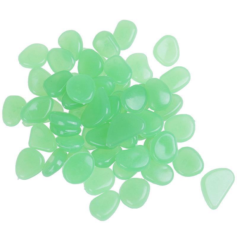 50 stuks lichtgevende stenen, lichtgevende kiezels voor in de donkere tuin, lichtgevende stenen, rotsen voor looppaden, tuinpaden, patio's, gazons, tuindecoraties: D