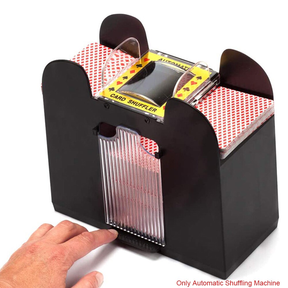 Mélangeur électrique à la maison de partie de pont Portable 6 Shuffler automatique de carte à piles de plate-forme pour le de jeu de Table de Poker