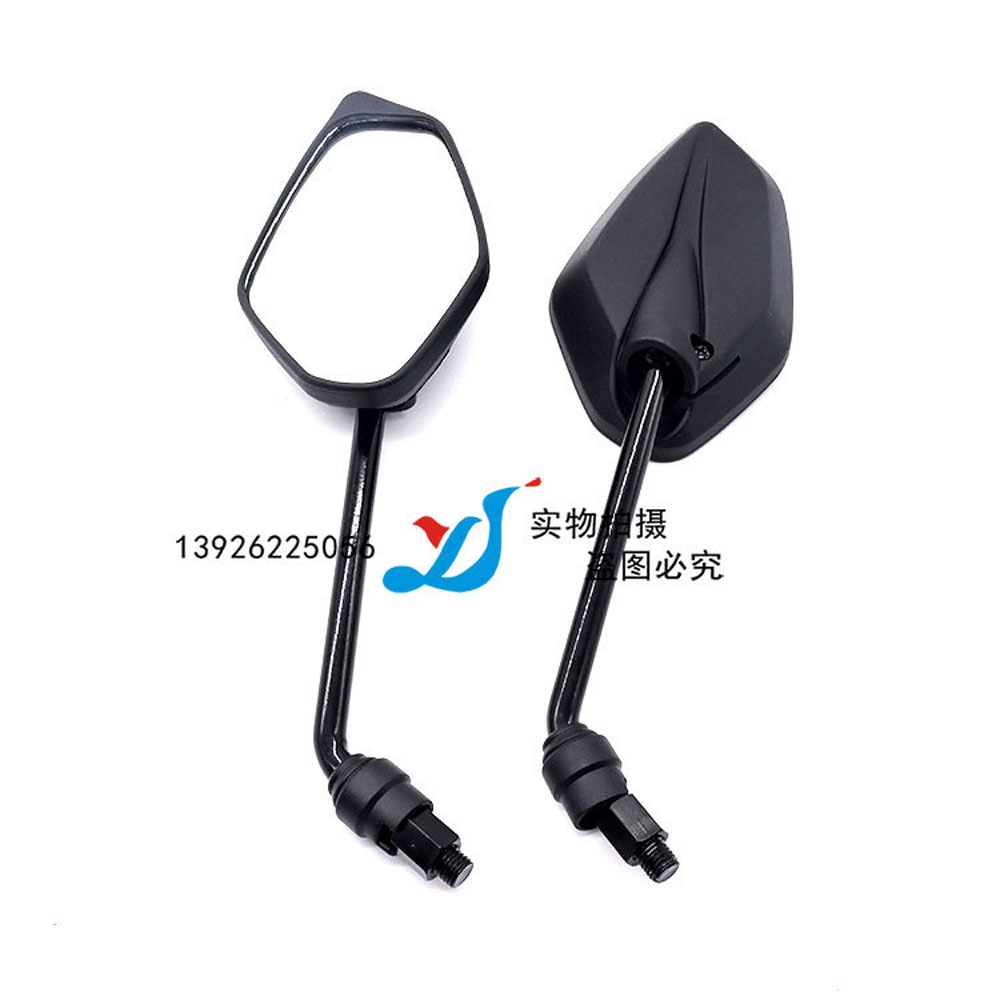 Rétroviseurs universels de Moto de 8mm 10mm rétroviseurs latéraux noirs de Moto de Scooter pour Honda suzuki gs500 yamaha r1 trk502 Kawasaki