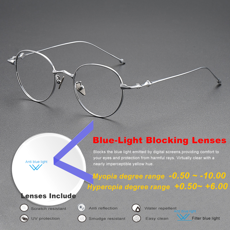 , lentes de transición, gafas de titanio para mujeres y hombres, gafas para hipermetropía miope, gafas graduadas ópticas transparentes para leer: Fucsia / Caqui