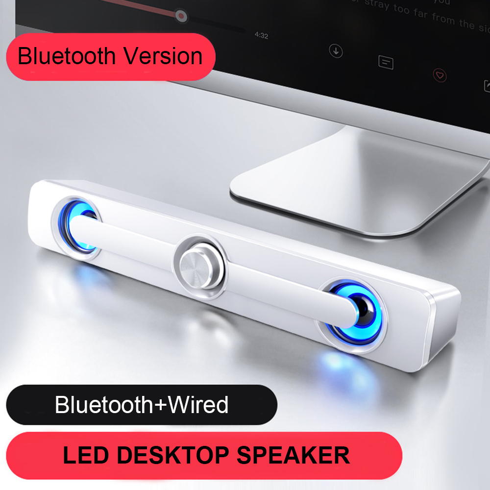 Wired Computer Speaker Bar Stereo Bass speaker Surround Sound Bluetooth Speaker For PC Laptop phone Tablet MP3 MP4