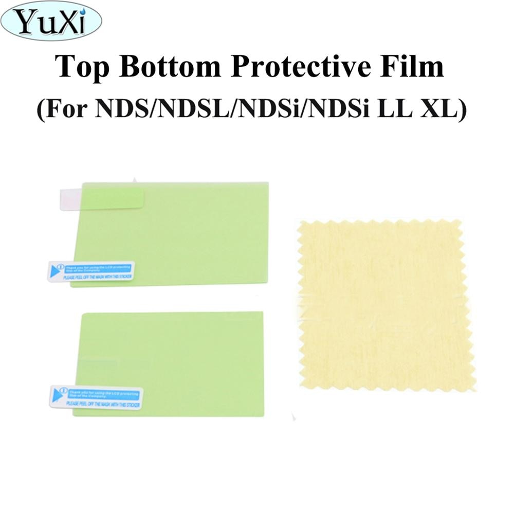 Yuxi Top Bottom Hd Clear Beschermende Film Oppervlak Guard Cover Voor Nintendo Ds Lite Voor Ndsl Ndsi Xl Ll Lcd screen Protector Skin