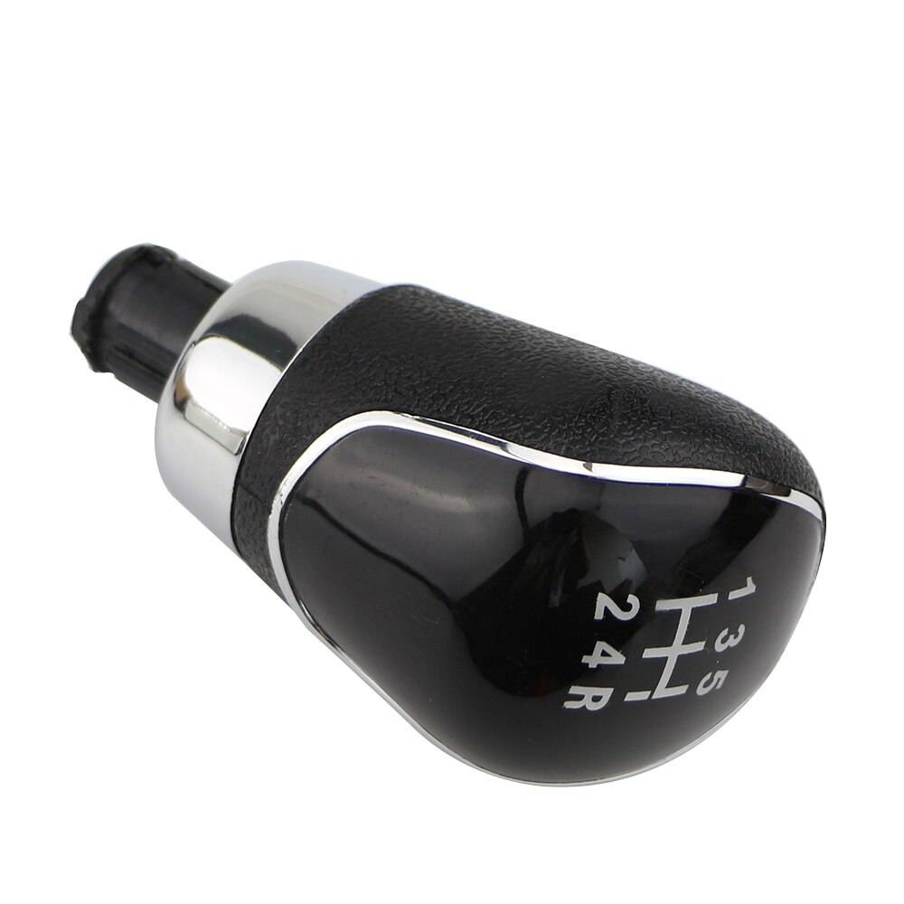 Gear Shift Knob Gaiter Boot Lever Stick Handle Head Cover 5/6 Speed Car Styling Accessories For Ford Focus 2 MK2 Fiesta Kuga: 5 Speed Black Knob