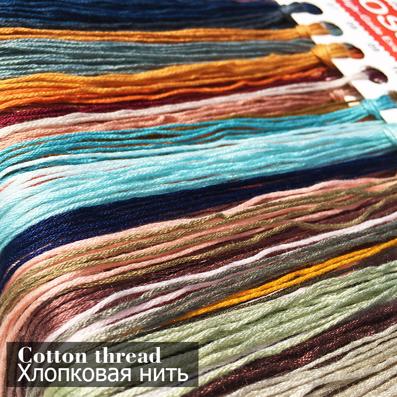 Dragon and phoenix Round pattern Chinese Cross Stitch Embroidery Kits 11CT Cotton Thread Painting DIY Needlework DMC Home Decor