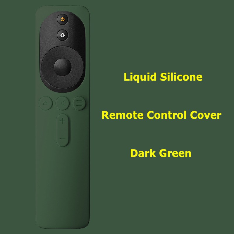 Funda de Control remoto de silicona para Xiaomi TV Mi 4A 4C 4X 4S, funda protectora antideslizante a prueba de polvo, 1 ud.: Dark Green
