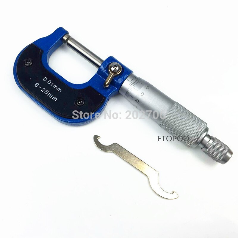 0-25mm Painted frame Outside micrometer caliper thickness gauge measuring tool