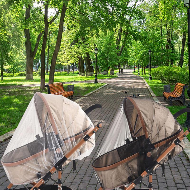 Baby Net 2X Bassinet Net Travel-Friendly Breathable Lightweight Portable Sun Protection For Strolling Nursery Car Travel Playpen