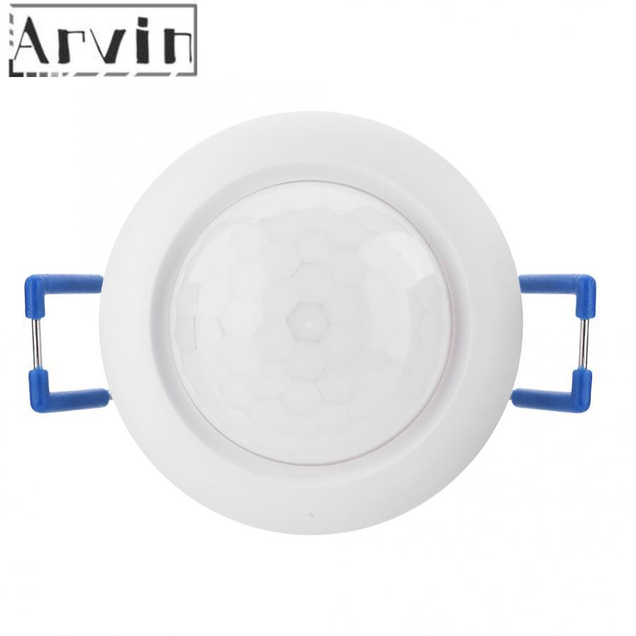 360 Degree Recessed Automatic Infrared PIR Motion Sensor Switch with Time Delay for Ceiling Light Interruptor