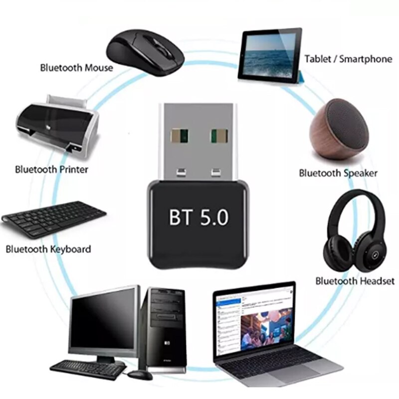 kabellos USB Bluetooth Adapter 5,0 für Computer Mini Bluetooth Dongle Musik Adapter PC Bluetooth Empfänger Absender