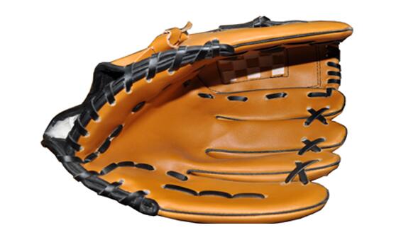 XVT 11.5 inch Baseball Handschoenen Draagbare Dark Brown Duurzaam Softbal Honkbal Handschoen Sport Player Preferred: yellow